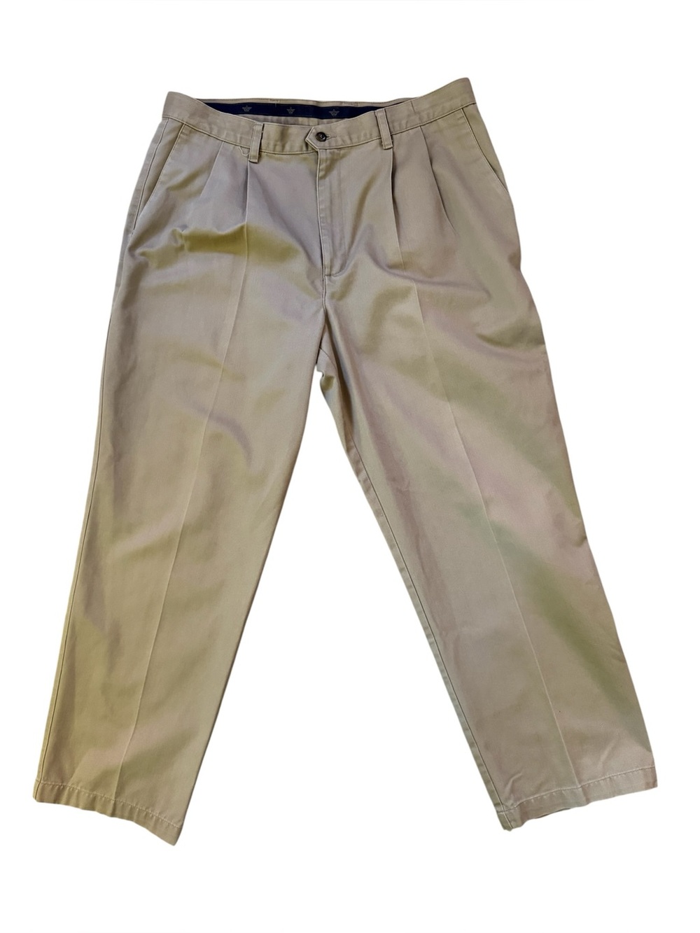 Dockers Classic Fit Pleated Tab Chino Khaki Pants Men’s Size 38x30 Cotton